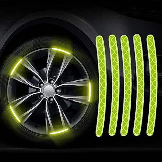 20Pcs Car Wheel Radium Sticker| Car & Bike Wheel Decoration Reflective Sticker