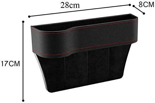 Seat Pockets PU Leather Car Console Side Organizer with